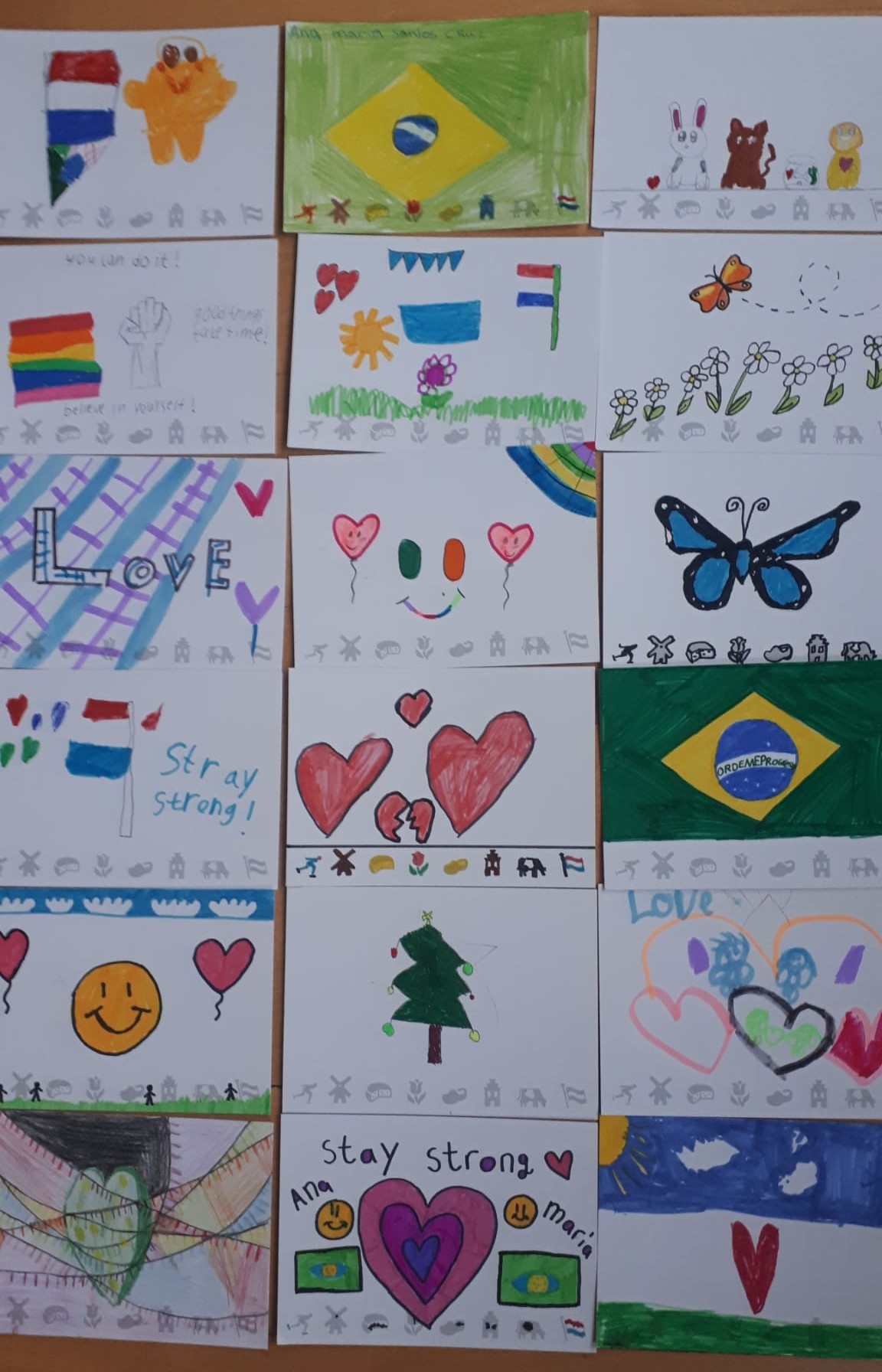 Prachtige kaarten van de Anne Frankschool!